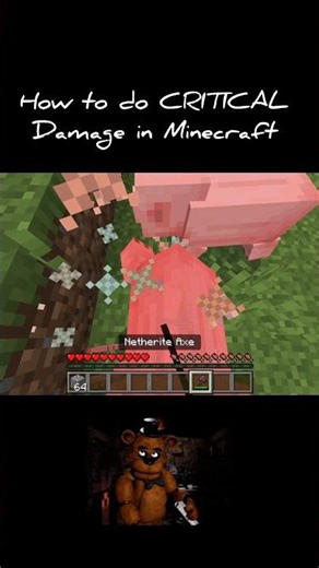 How to do CRITICAL Damage in#minecraft #shorts