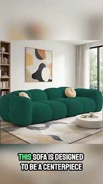 Stylish & Comfy 3-Seater Pine Velvet Sofa | Vetras Modern Bubble Cloud Sofa Review