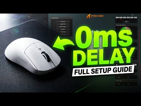 How to Setup Attack Shark R1 Mouse | Best Debounce & Polling Rate Settings (0ms Delay)