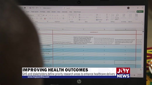 Improving health outcomes: GHS and stakeholders define priority research areas to enhance healthcare delivery. #JoyNews | JoyNews