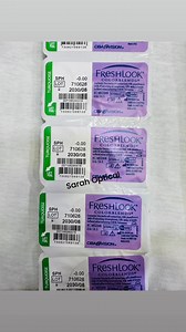 Upgrade your vision today! FreshLook Premium contact lenses available now at Sarah Optics — comfort, clarity, and confidence in every blink. 💙 Made in Indonesia. Wide range of colours available! Power range: -0.00 sph to -10.00 sph Pls inbox us for price and details!❤️ Our showroom's address: 28, Shahid Latif Rd, Mollartek, Dakshinkhan, Dhaka-1230. For price and details pls inbox us! #contactlenses #freshlook #VisionCare #eyecare | Sarah Optical