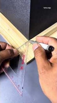 The right way to measure the angle of wood #woodworking #carpentry #woodwork #tipsntricks #diy