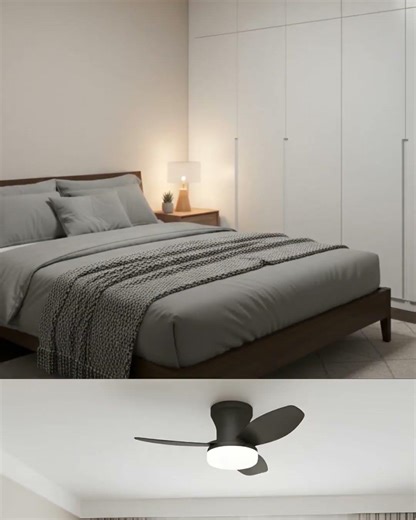 Brunn - 3 Blade Ceiling Fan with Dimmable LED & Remote Control