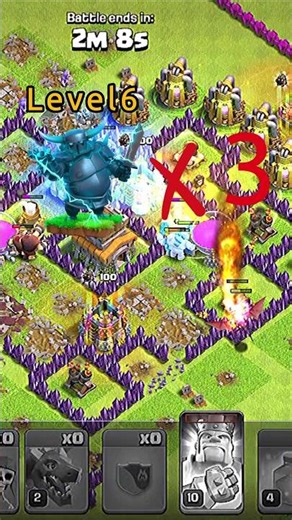 COC Level 6 Pekka Revenge! 🤯⚡ #coc​ #shorts​​ #clashofclans​ #gaming