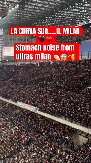 Curva Sud Milan Singing ‘La Curva Sud, Il Milan’ 🔥 | Loud & Powerful Chant at San Siro! ❤️🖤