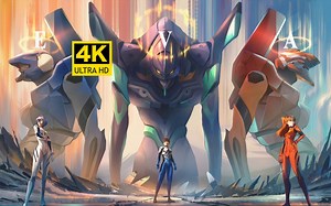 【4K顶级画质】感受一下，当年神作新世纪福音战士EVA的魅力！！！