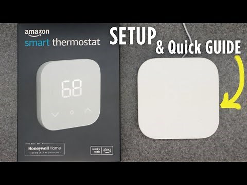 AMAZON Smart Thermostat | Installation SETUP & RESET - Alexa Wi-Fi