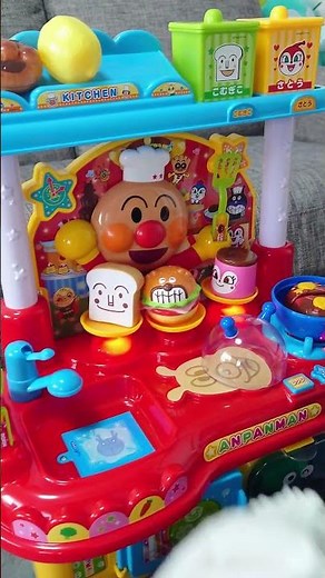 【アンパンマン】げんき100倍3歳児（笑） キッチン #anpanman #知育玩具 #shorts
