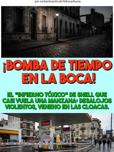 🚨 LA BOCA: ¡Fuga de Shell Causa CRISIS HUMANITARIA! El 17 de octubre de 2025, una falla en una estación de servicio Shell (UPAT S.A.) en La Boca provocó la migración de hidrocarburos a la red cloacal, generando riesgo de explosión (30% LEL) y la evacuación forzosa de 35 familias. El incidente, analizado en el Expte. Nº 239197/2025-0, reveló la extrema vulnerabilidad de la zona. Las familias fueron desalojadas sin asistencia inmediata, con solo 48 horas de aviso, y quedaron en situación de calle