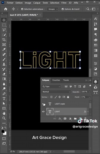 Comment créer l'effet texte lumineux sur Adobe Photoshop ?