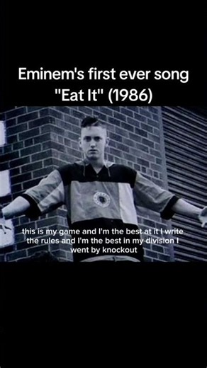 Eminem first ever song (eat it) 1988 and his old name (MC Double M) #eminem #rap #rare