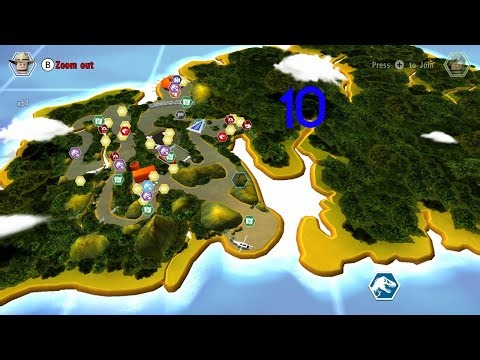 Lego Jurassic World 100% Walkthrough Part 10 [Isla Sorna]