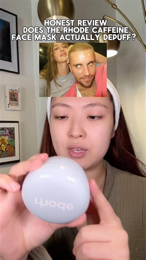 Honest review: does Rhode’s face mask actually depuff your face? 🤔