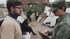 Medium Side-view Shot Social Worker Talking Stock Footage Video (100% Royalty-free) 1080637265 | Shutterstock