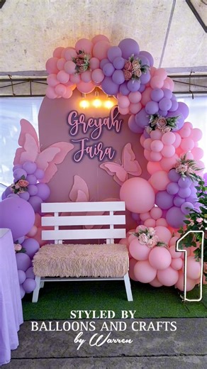 118K views · 1.1K reactions | Simple Butterfly Themed 1st Birthday Styled by Balloons and Crafts by Warren ✨ Thank you for trusting us! | Balloons and Crafts by Warren | Facebook