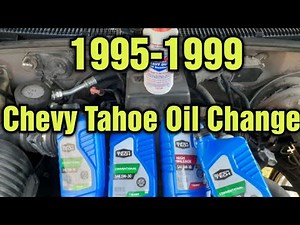How To Change Oil And Filter On A Chevy Tahoe 95-99