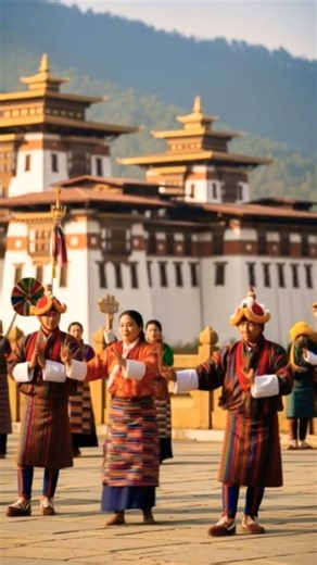 Bhutan traditional dance@waytomoonA#DreamScreenAI