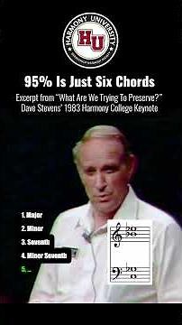 The Six Chords That Make Up 95% of Barbershop by Dave Stevens
