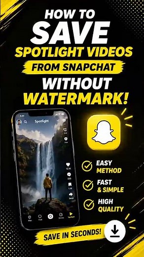 How to Save Snapchat Spotlight Videos Easy Method🔥