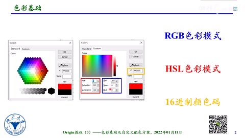 Origin教程（3）——色彩基础及自定义配色方案