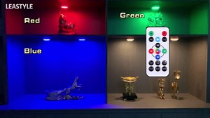 LEASTYLE Puck Lights with Remote, Battery Operated Closet Light,16 Colors Changeable Under Cabinet Lighting, Under Counter Lights for Kitchen (3 Pack 3.12")