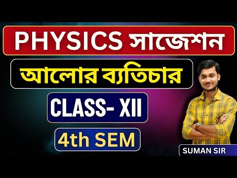 4th Semester Physics সাজেশন | আলোর ব্যতিচার | Class 12 | Wbchse | BONG PHYSICS