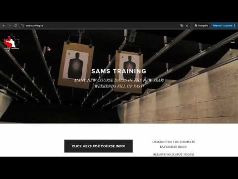 HOW TO SIGN UP FOR SAMS TRAINING COURSES! Get your Canadian gun licence while you still can.