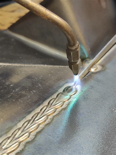 Slow and steady #welding #leadwelding #slomo #satisfyingvideos | TIG Welding