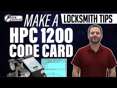 Locksmith Tip | Lost Code Card for HPC 1200 Blitz