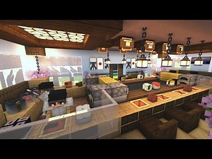 ⚒️ Minecraft : How to Make a Sushi Restaurant with Working Conveyor Belt 🍣