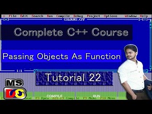 passing objects as function | Complete C++ Programming Course(2021) | Turbo c++