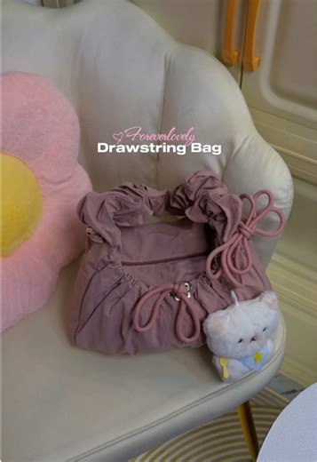 Stylish Pink Drawstring Bags for Women