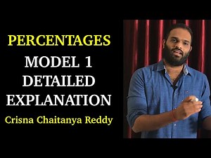 Percentages Model 1 | Detailed Explanation | Crisna Chaitanya Reddy | Create U Aptitude in Telugu