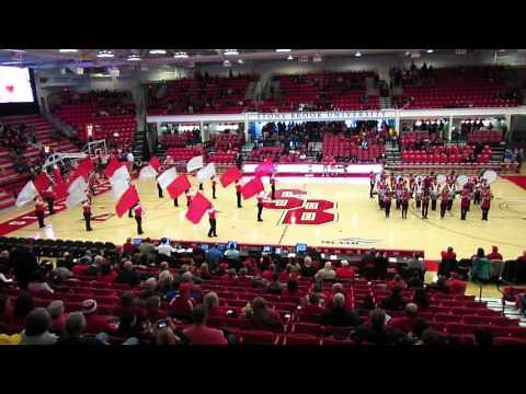 Color Guard & Drumline Basketball Pregame Performance 2016