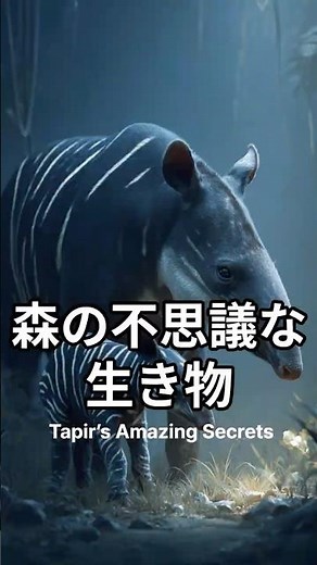 夢を食べるって本当!? バクの長い鼻の秘密 / Does It Really Eat Dreams!? Secrets of the Tapir’s Long Nose