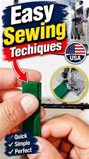 Easy Sewing Techiques #EasySewing #QuickSewing #USAContent