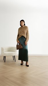 11K views · 150 reactions | How would you style a satin skirt? Vote for your favourite look! | Marc Cain | Facebook