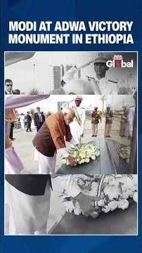 PM Modi Pays Tribute at Adwa Victory Monument in Ethiopia During Historic Visit | #shorts