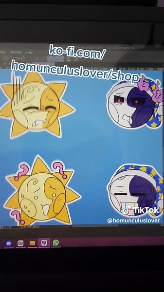 I made free emojis you can use of you have a discord server or use as reaction images! they're free!! ko-fi.com/homunculuslover/shop #fnafmerch #moondrop #sundrop #securitybreach #fnafsecuritybreach #emojis #freebies #free #eclipsefnaf #plusheclipse #expressions #cuteemojis #celestialboys #solarboys #animatronics #funny #fyp #fypシ #fanmerch #cutesmilies #smilies