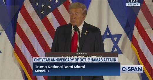Former President Trump Attends October 7 Remembrance Event