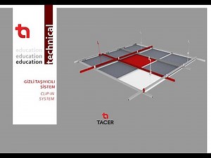 Clip In Suspended Ceiling System-Type 1 / Metal / TACER