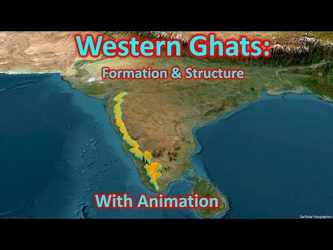 Western Ghats: Formation, structure and composition with animation | UPSC (CSE)