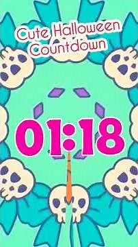 2-Minute Cute Halloween Bow Timer – Quick Pastel Countdown 🎀