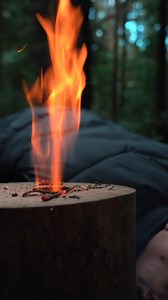 2.7K views | No, that's NOT A BONG! SWEDISH LOG TORCH HOWTO#outdoors #survival #camping # #forest #lifehacks #skills | Explorer Emily | Facebook