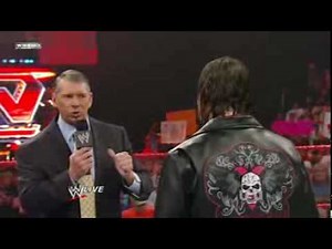 Monday Night Raw 2010/02/01 Mr.Mcmahon and Bret Hart Confrontation Part 2