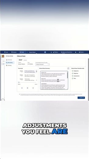 AI Dental Notes: Dentists Edit & Finalize in Seconds