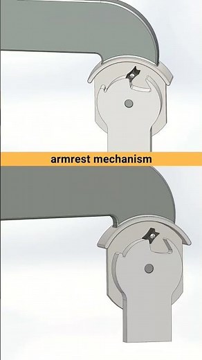 Armrest Mechanism in SolidWorks | 3D Modeling & Motion Study