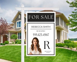 Modern Yard Sign Real Estate, Real Estate Yard Sign Template 24x18 | 24x30 | 24x36, Custom Real Estate Sign Riders, Realtor for Sale Sign - Etsy