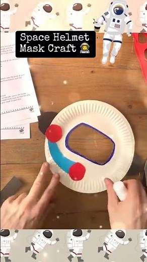 🛰️🚀🌌☄️How Can I Make a Space Helmet Craft? #Craftforkids