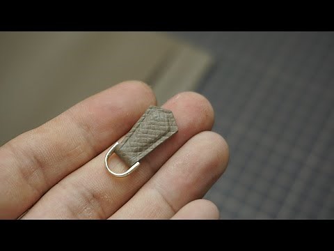 [4] How To Make Leather Zipper Pulls? | Zipper Puller | Leather Craft